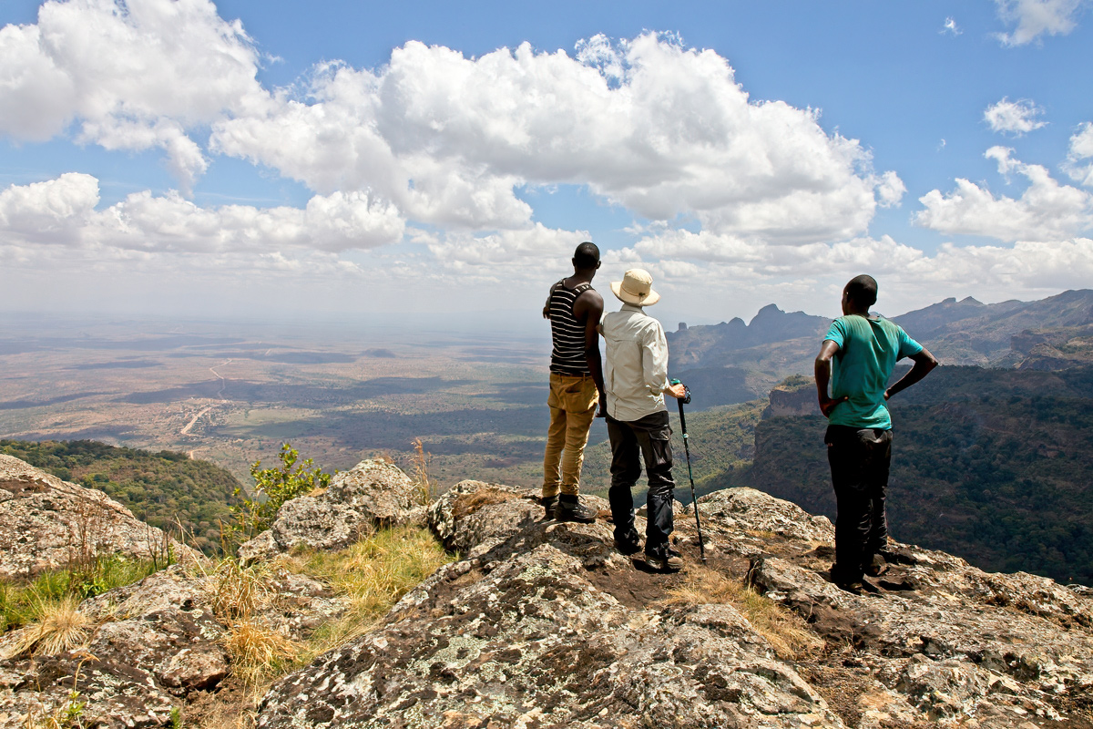 Gezicht vanaf Mount Kadam op Nakapiripirit en Karamoja - Mount Kadam FR